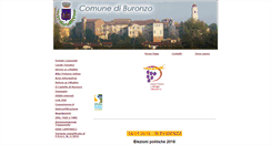 Desktop Screenshot of comunediburonzo.it