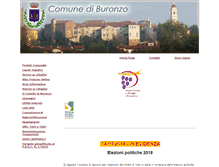 Tablet Screenshot of comunediburonzo.it